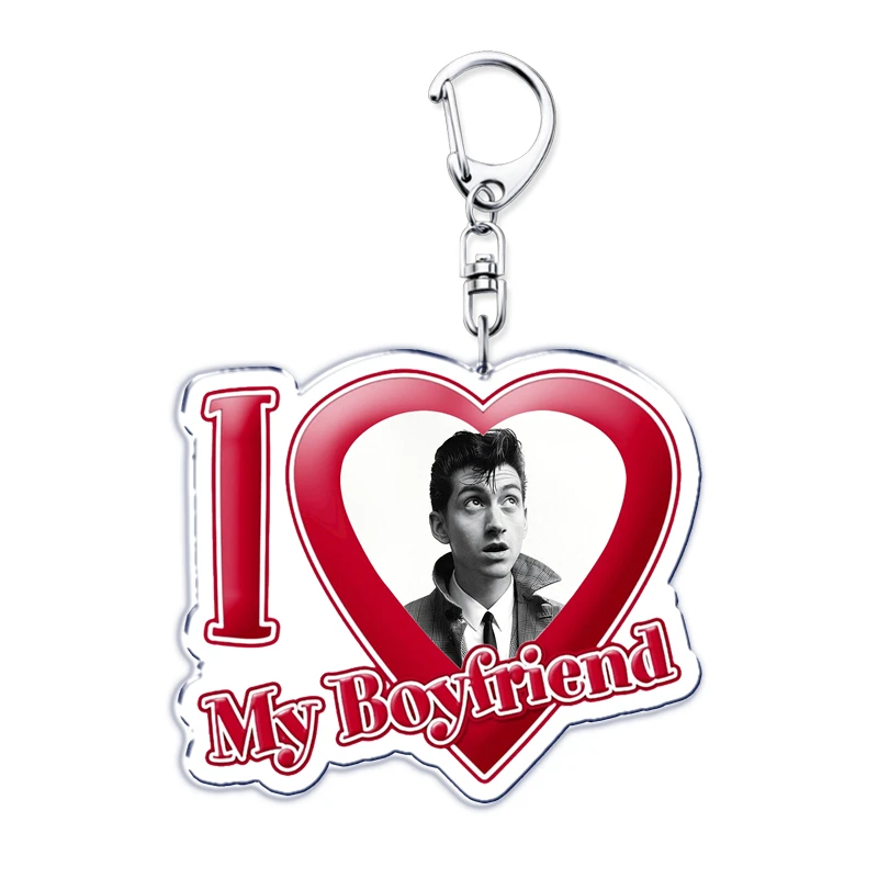 Popular Singer I Love My Boyfriend Band Alex Turner Keychain for Women Key Chain Ring Keychains Custom Jewelry Fans Gifts