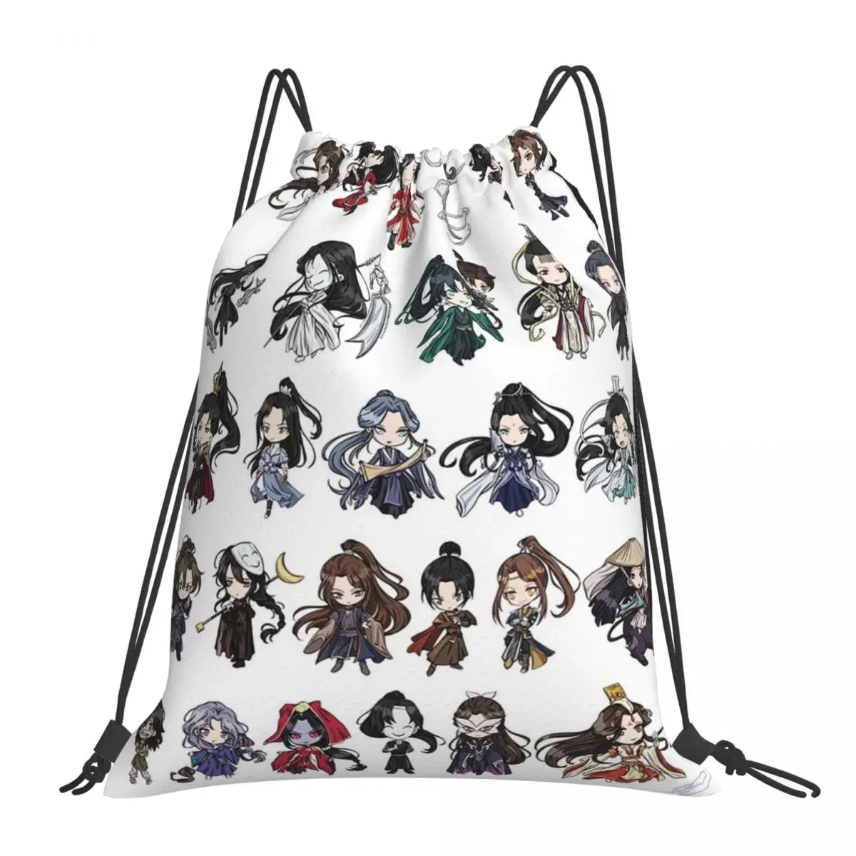 

Heaven Official's Blessing Chibis Backpacks Drawstring Bags Drawstring Bundle Pocket Sports Bag BookBag For Man Woman Students