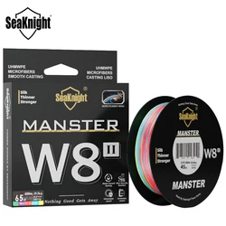 SeaKnight NEW Monster/Manster W8 II 300M Braided PE Fishing Line 8 Strands Multifilament soft SEA Fishing Line Strong 15 - 100LB