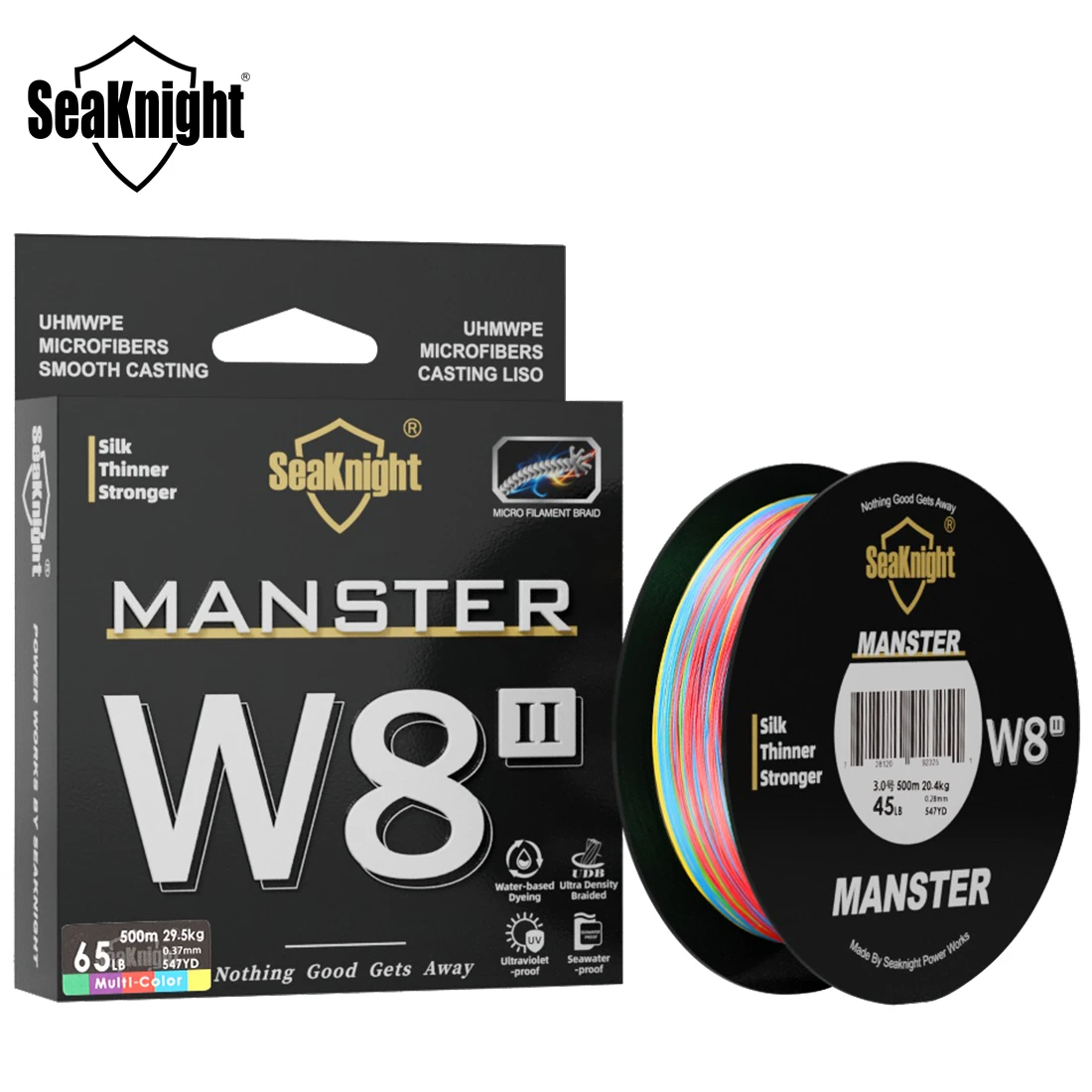 SeaKnight NEW Monster/Manster W8 II 300M Plecionka Wędkarska PE 8 Nici Wielowłóknowa Miękka Linka do Wędkarstwa Morskiego Mocna 15 - 100LB