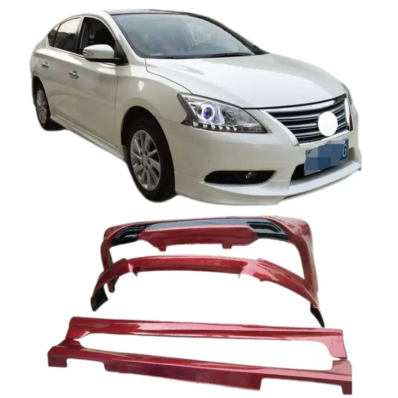 Auto Body Systems Abs Wide Body Kit Front Lip Rear Lip Side Skirts For Nissan Bluebird Sylphy 2012 2013 2014