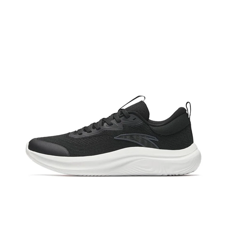 

Anta Shen Xing LITE Fabric Breathable And Lightweight Low top Casual Running Shoes Men's Black White 112437761R-5