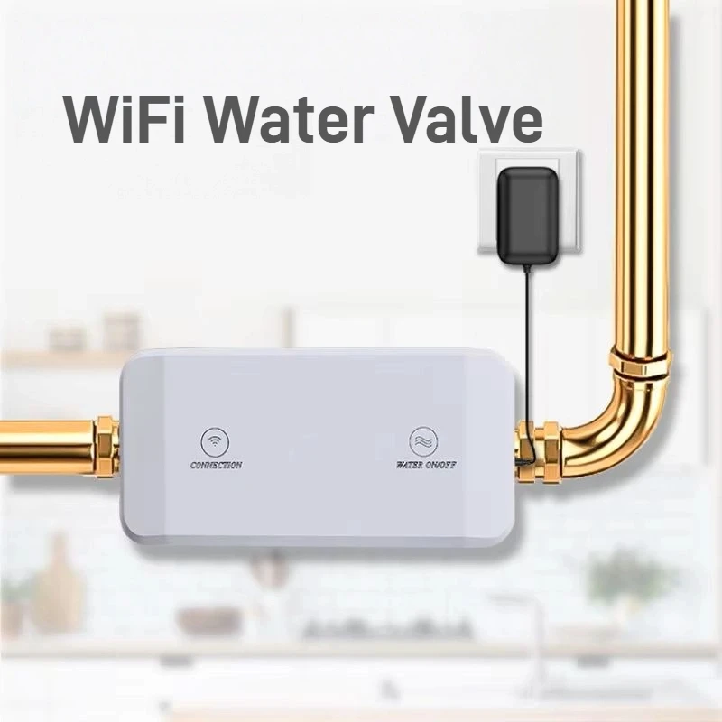 

Tuya Smart Life of Smart WiFi Водяной клапан Мониторинг потребления воды Управление дисплеем в реальном времени Поддержка Alexa Google Home