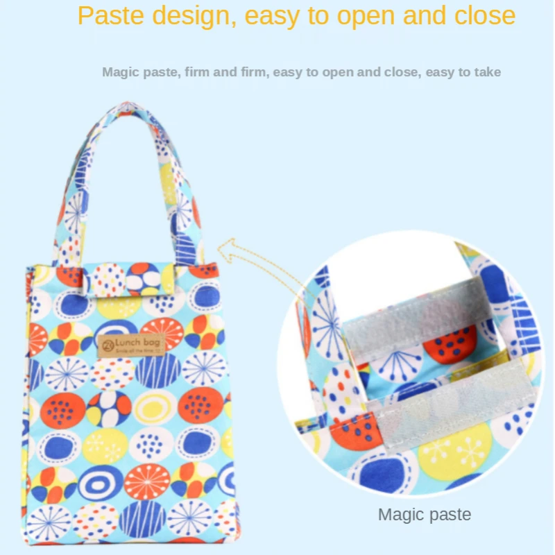 Fashion Lunch Bag Insulated Thermal Lovely Cat Multicolor Breakfast Box Bags Women Portable Hand Pack Picnic Travel Products