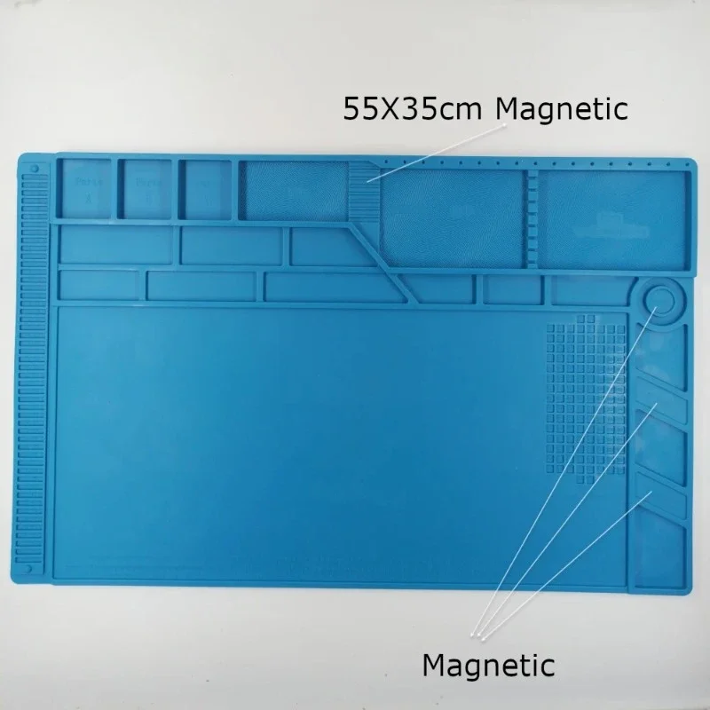 Repair Pad Insulation Heat-Resistant Soldering Station Silicon Soldering Mat Work Pad Desk Platform for BGA Soldering Station