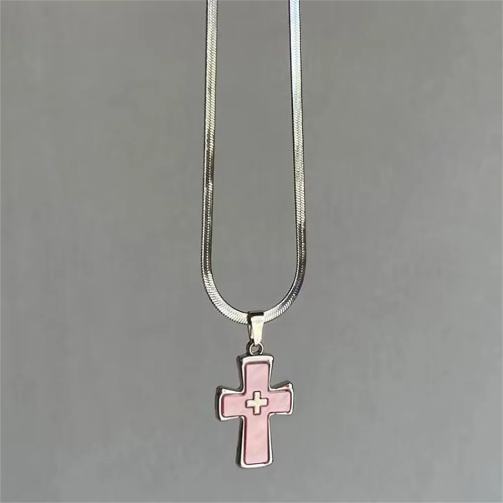 Y2K Cross Necklace With Ins Style Dark Gothic Punk Style Niche Design Unique And Spicy Style