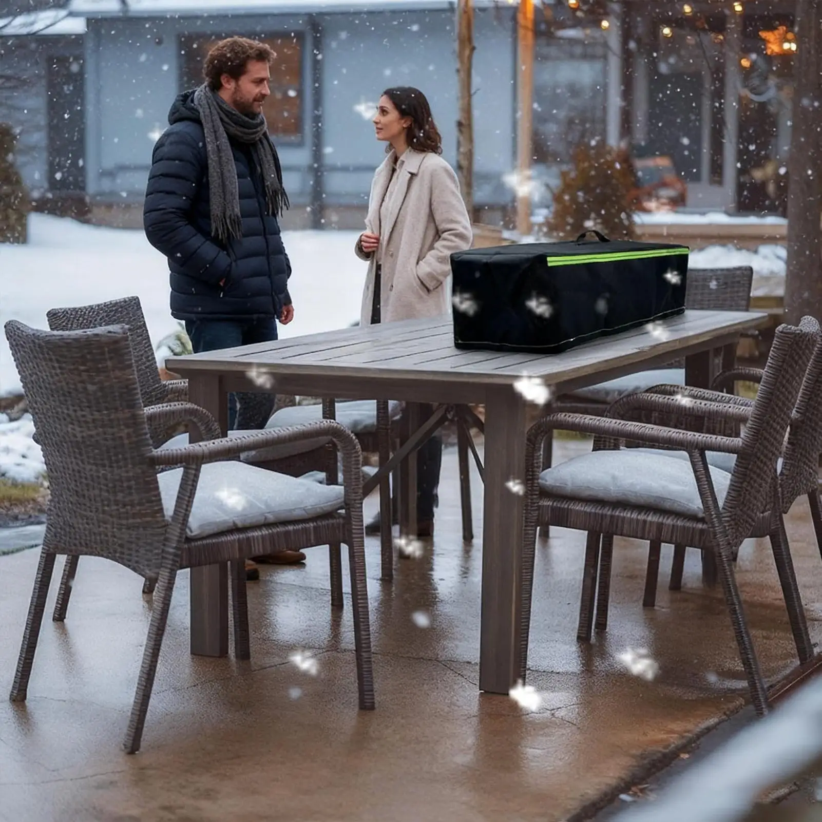 

Fire Pit Table Cover Rectangle High Visibility Rectangle Fire Table Cover For Garden Backyard Farm Pathway Driveway Patio Lawn