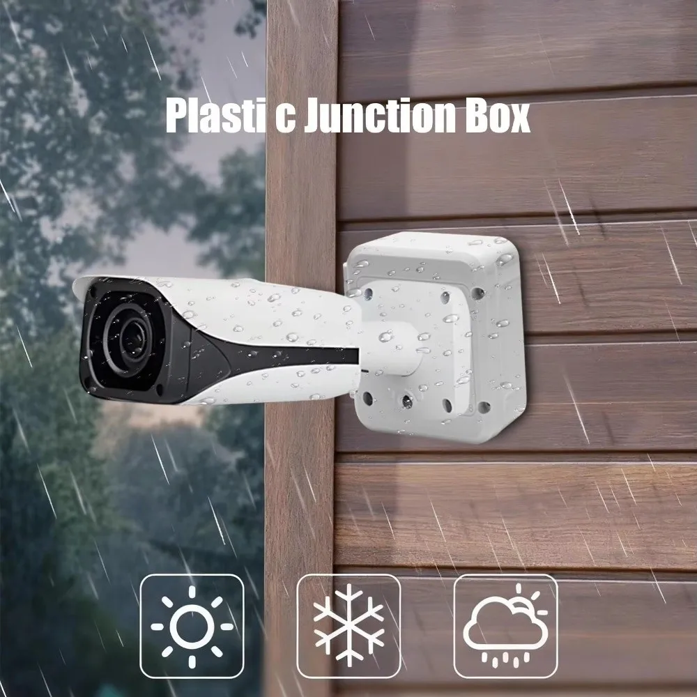 New Waterproof Electrical Junction Box White Plastic Video Wire Box Weatherproof Power Supply Cable Box Outdoor
