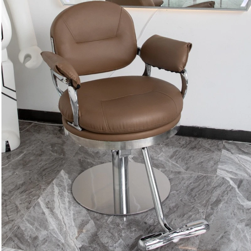 

Fashionable Material Barber Chairs Convenience Events Stain Steel Barber Chairs Ergonomics Salon Furniture Cadeira XYBC