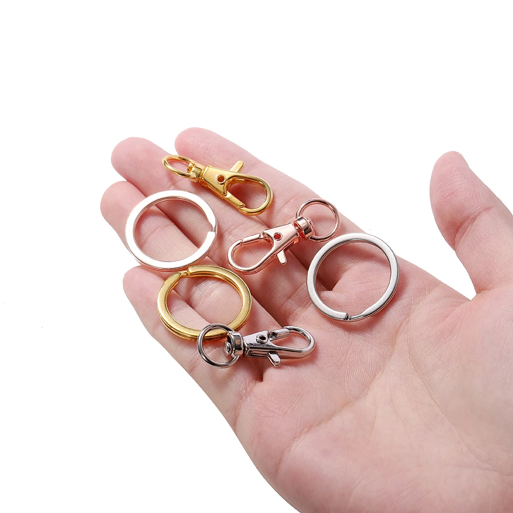 315 Pezzi Kit Portachiavi Con Moschettoni, Anelli Spezzati E Catene, Accessori Metallici Per Creare Portachiavi E Gioielli Fai Da Te