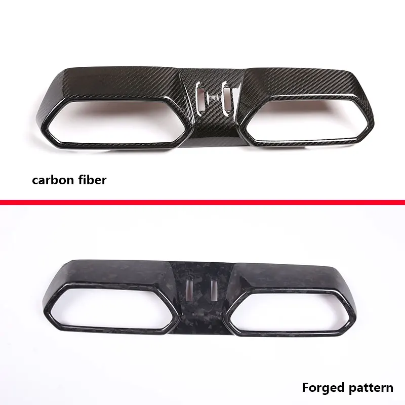 Real Carbon Fiber For Lamborghini URUS 2018-2023 Car Central Control Air Conditioning Air Outlet Frame Sticker Car Accessories