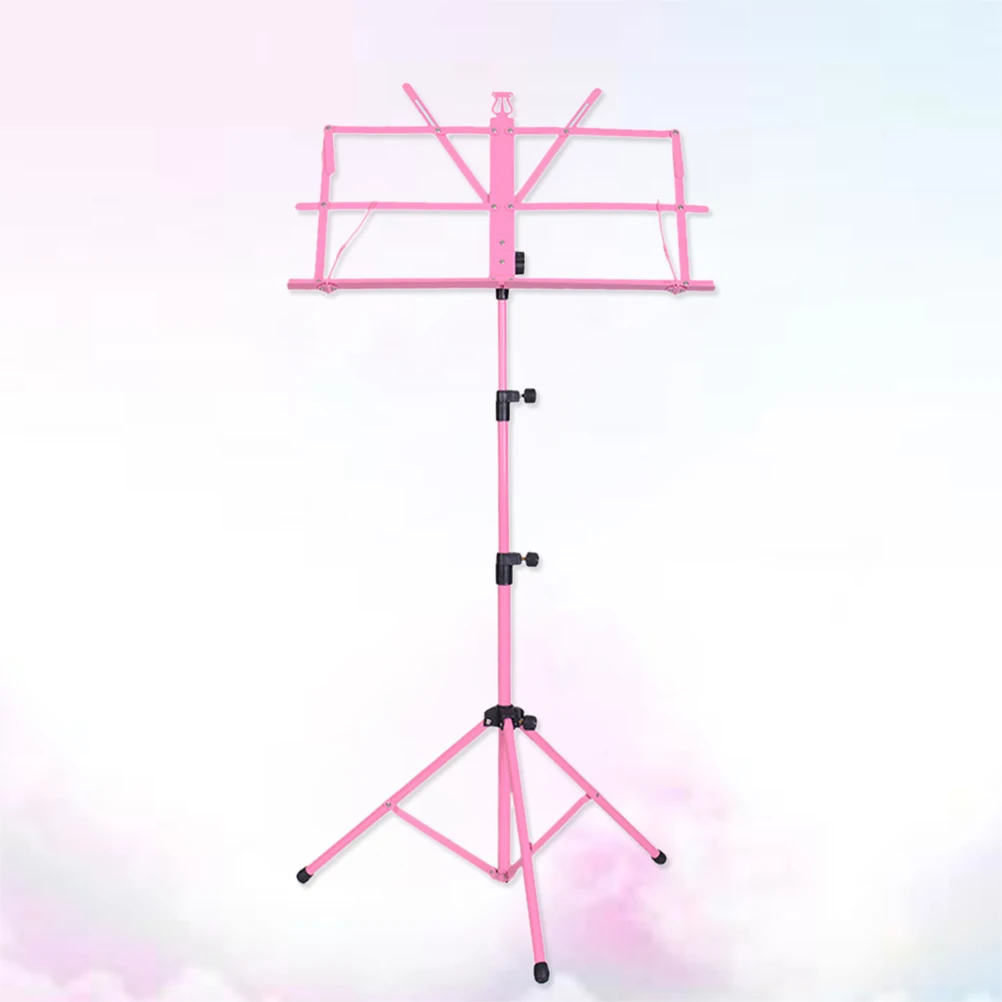 

Guitar Stand Adjustable Song Music Replacement Parts Screen Folding Pink Holder