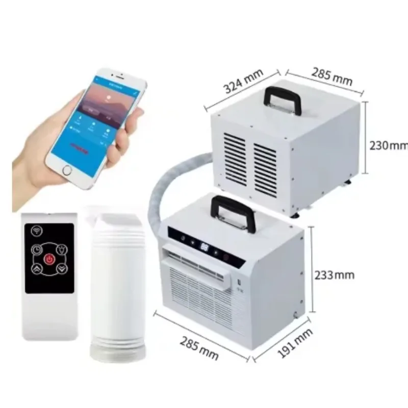 Portable Split Air Conditioner Unit 12000 BTU Cooling/Heating Digital Display Ventilation Equipment for Car & Indoor Spaces