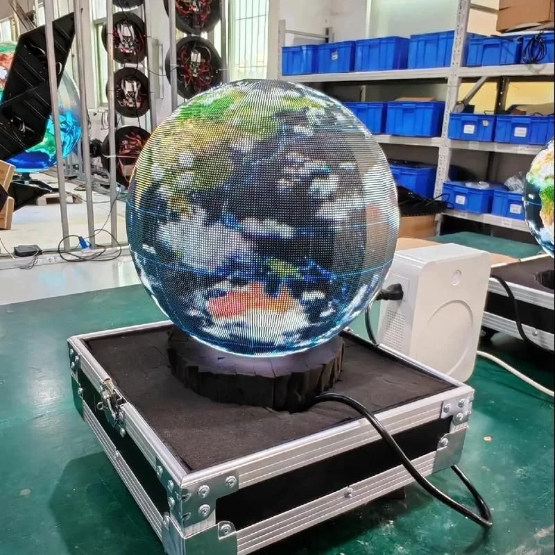 P2 P2.5 IP65 Waterproof High Brightness Flexible Spherical LED Display Screen Custom Size Soft Module LED Ball Screen