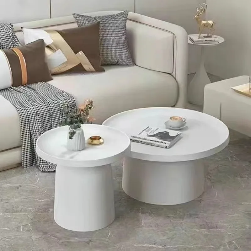 Bedside Round Coffee Table Design Makeup Vanity Funky Elegant Coffee Corner White Mesas Pegables Portatil Nordic Furniture