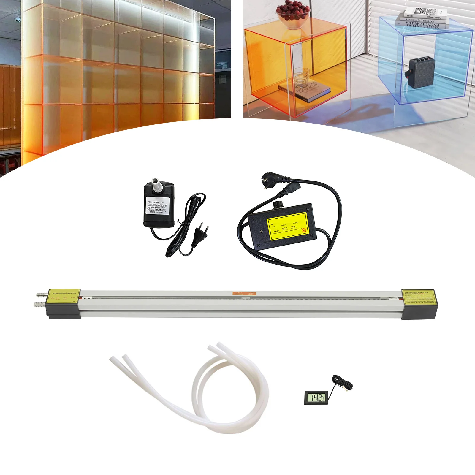 

for Acrylic Plastic Pvc Bending Machine Heater Hot Heating Bender with Water Thermometer 24"Inch 600mm 110v/220v