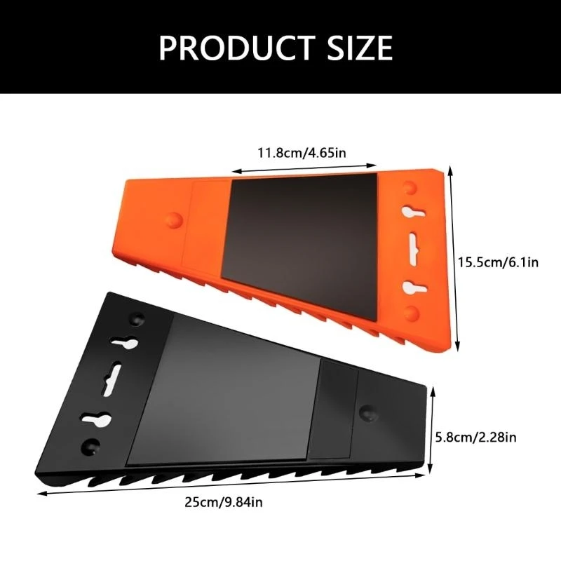 2pcs Multifunktionsmultifunktionsmagnetschlüssel -Rack -Rack -Werkzeughängehalterregal für sichere Werkzeugorganisation in und