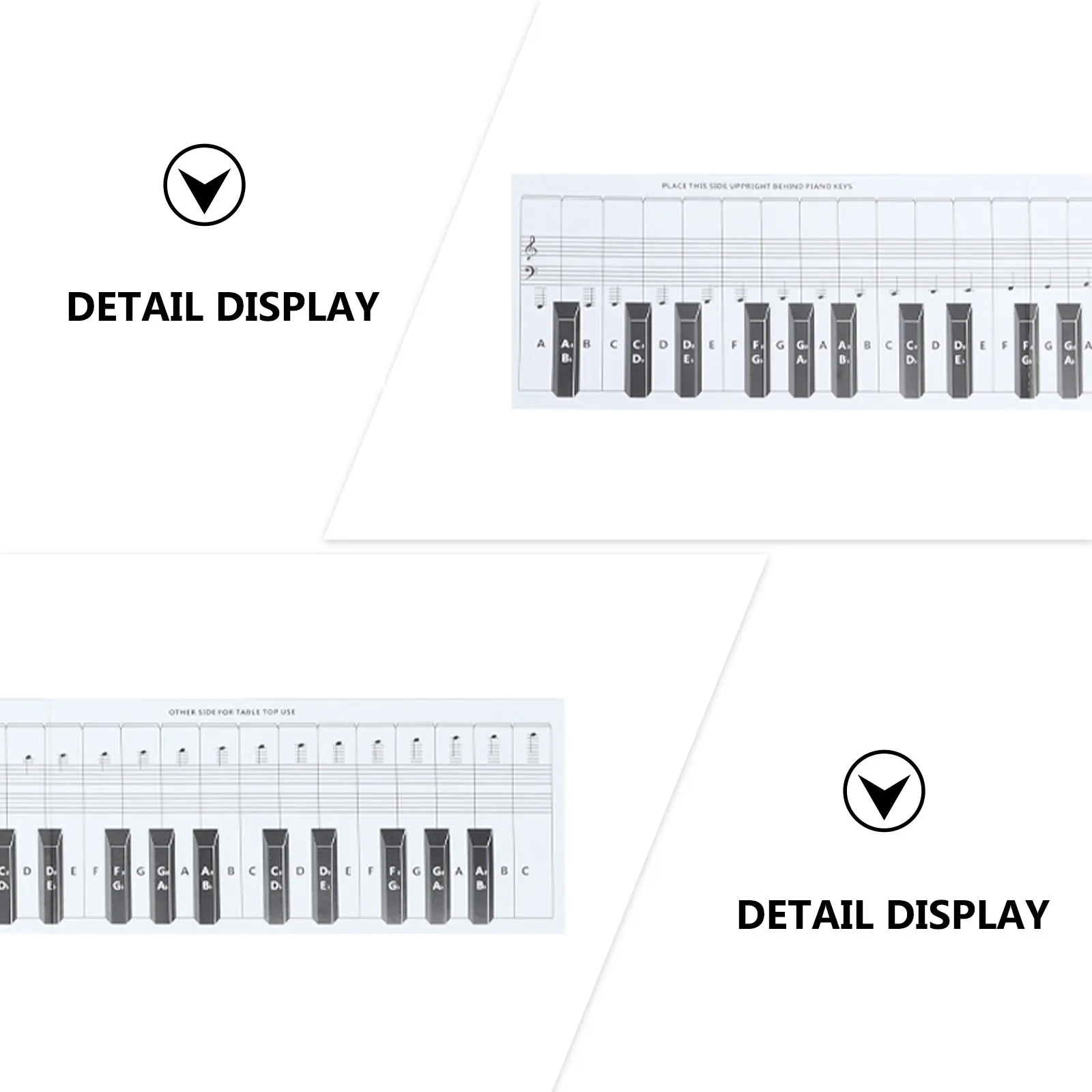 

1Pcs Piano Keyboard 88 Key Practice Guide Paper Portable Fingering Simulation Sheet for Beginners Teaching Aid Standard Keyboard