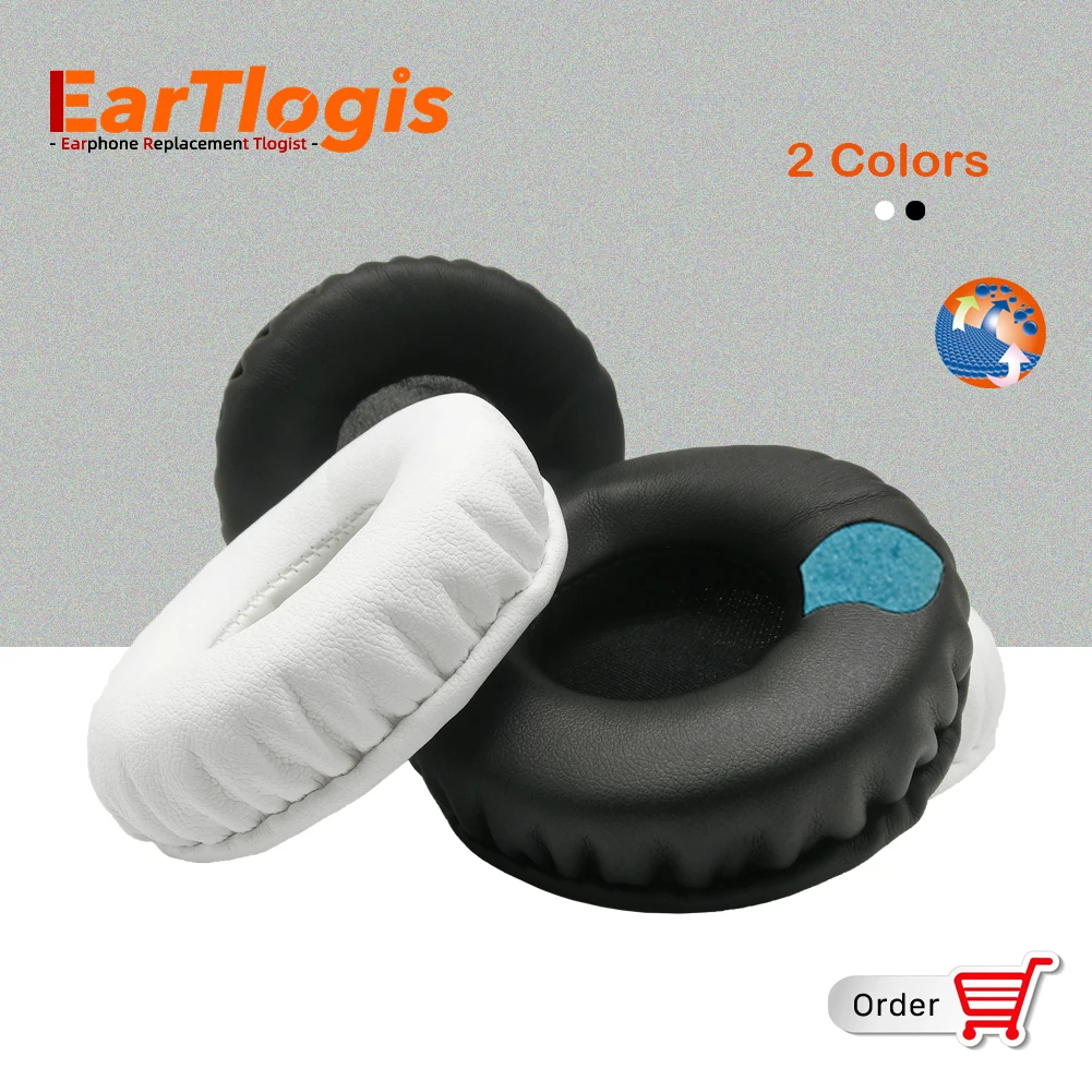 

EarTlogis Replacement Ear Pads for JVC HA-RX500 Headset Cushion Cups Earmuff Cover Pillow RX500 RX-500 RX 500 Parts