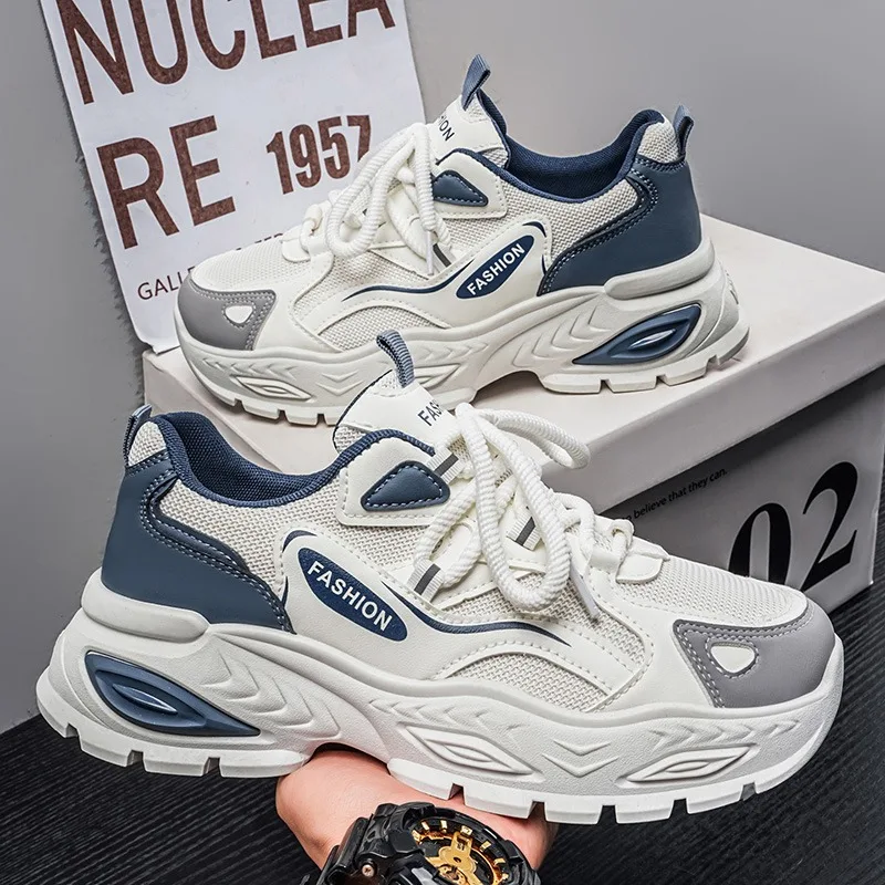 

Light Non-slip Luxury Brand Men's Casual Shoes Chunky Sneakers Fashion 2026 Designer Male Casual Board Man's Vulcanize Shoes