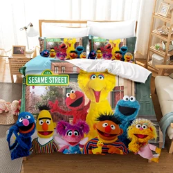 Sesame Street Duvet Cover Set Bedding 3-Piece Set 1 Quilt Cover Covers Twin Cute Printed Cartoon