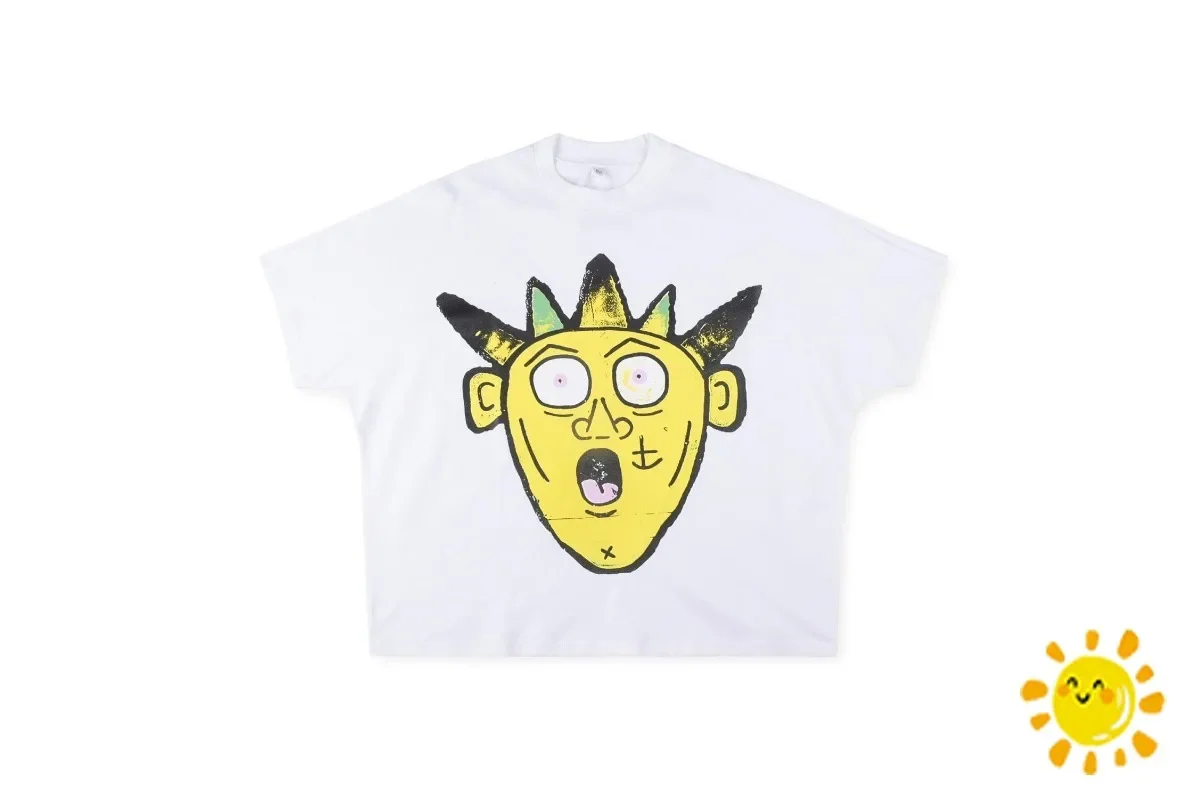 

New Oversize Blutosatire Wimpy Kid T-Shirt Men Women Yellow Cartoon Monster Print Top Tees T Shirt