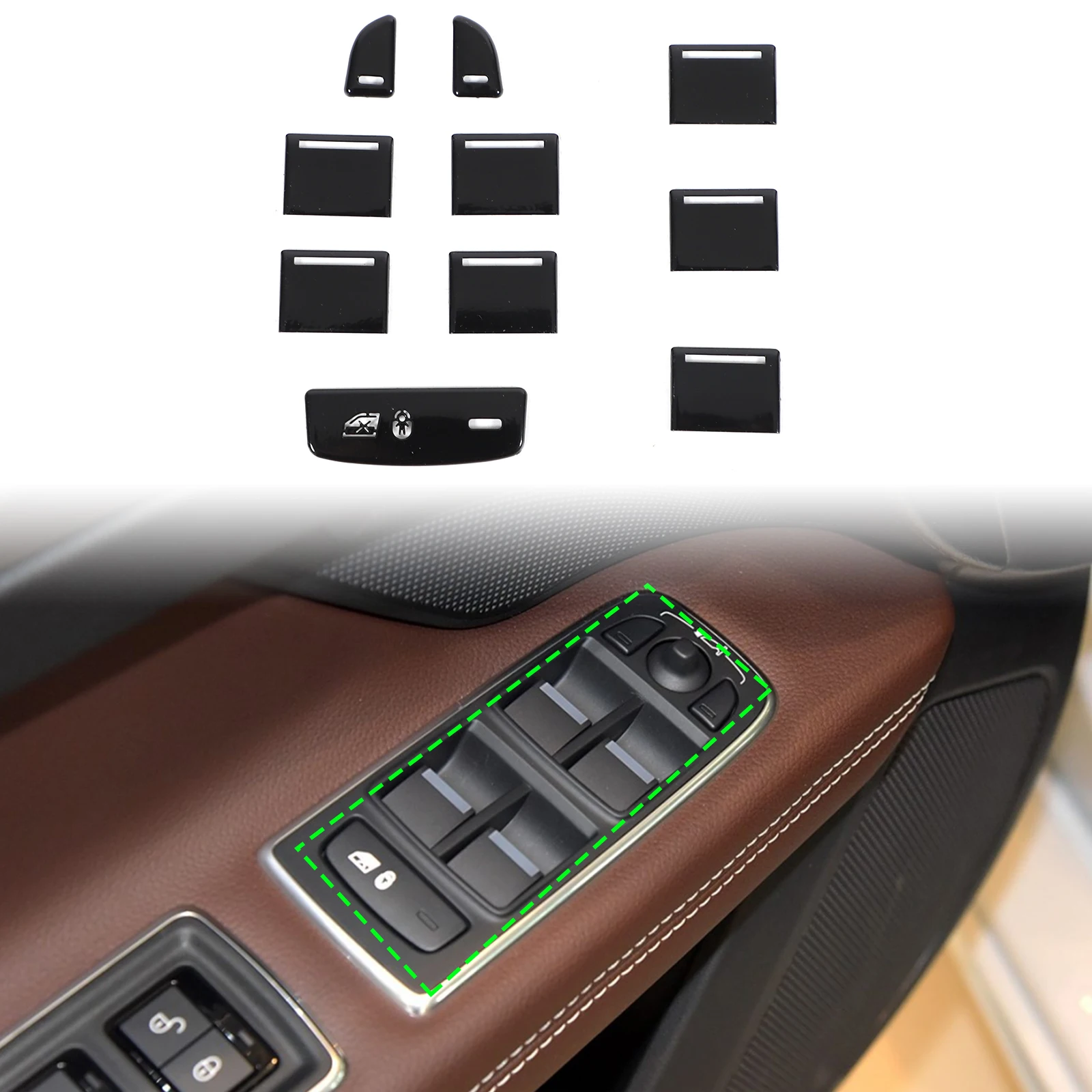 

Stainless Steel Window Button Covers For Jaguar/Land Rover Discovery Sport/Discovery Automotive Interior Accessories