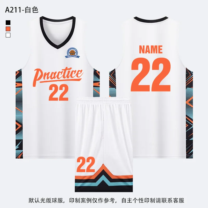 High-End Basketball Uniform Set Boys And Girls, Student Competition Wear, Youth Sports Training Camp, Children'S Jersey