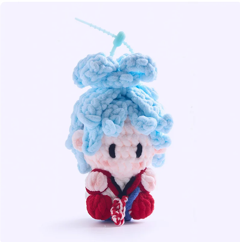 Celebrity merchandise: Handmade crocheted dolls, concert support materials, and keychains.