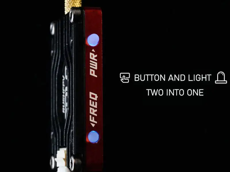 RUSH Solo Tank 5.8G VTX Video Transmitter CNC Shell 48CH 1.6W عالية الطاقة ميكروفون مدمج هيكل تبديد الحرارة