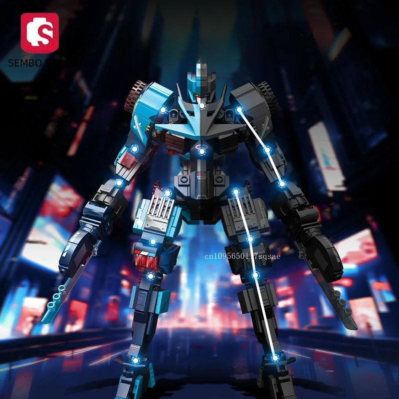 SEMBO BLOCK Meteor Mecha Assembled Building Blocks Toy Collection Movable DIY Assembly Model Building Blocks Boys Birthday Gift