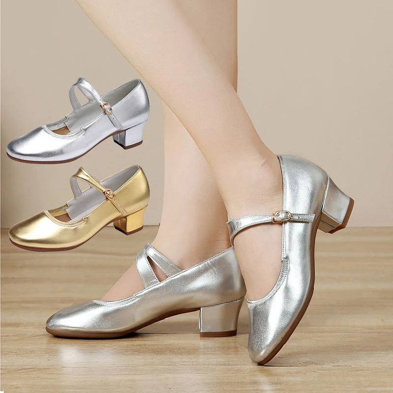 

Character Shoes for Women Ballroom Modern Dance Shoes Ankle Strap Dance Heels for Latin Salsa Tango Dancing Shoes Woman