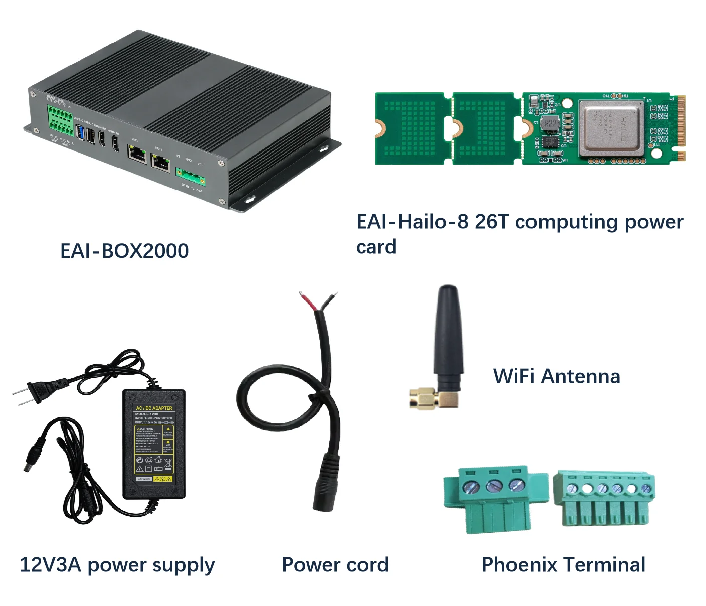EAI Box 2000 Rockchip RK3588/ Edge AI Box/embedded Linux/32-channel video/6Tops/ LPDDR4/SBC Computer/Industrial Edge System