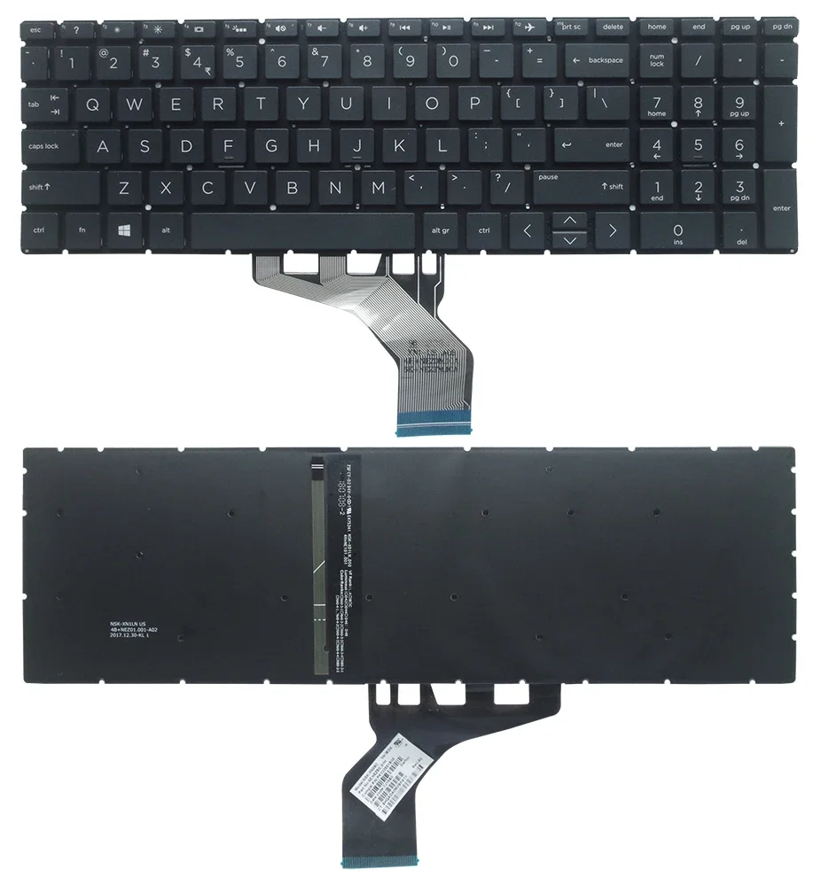 New Laptop US Keyboard Black For HP Pavilion 15-DK 15T-DK000 15-ec 15Z-EC000 15-EC0001CA 15-EC0003CA Keyboard With Backlight