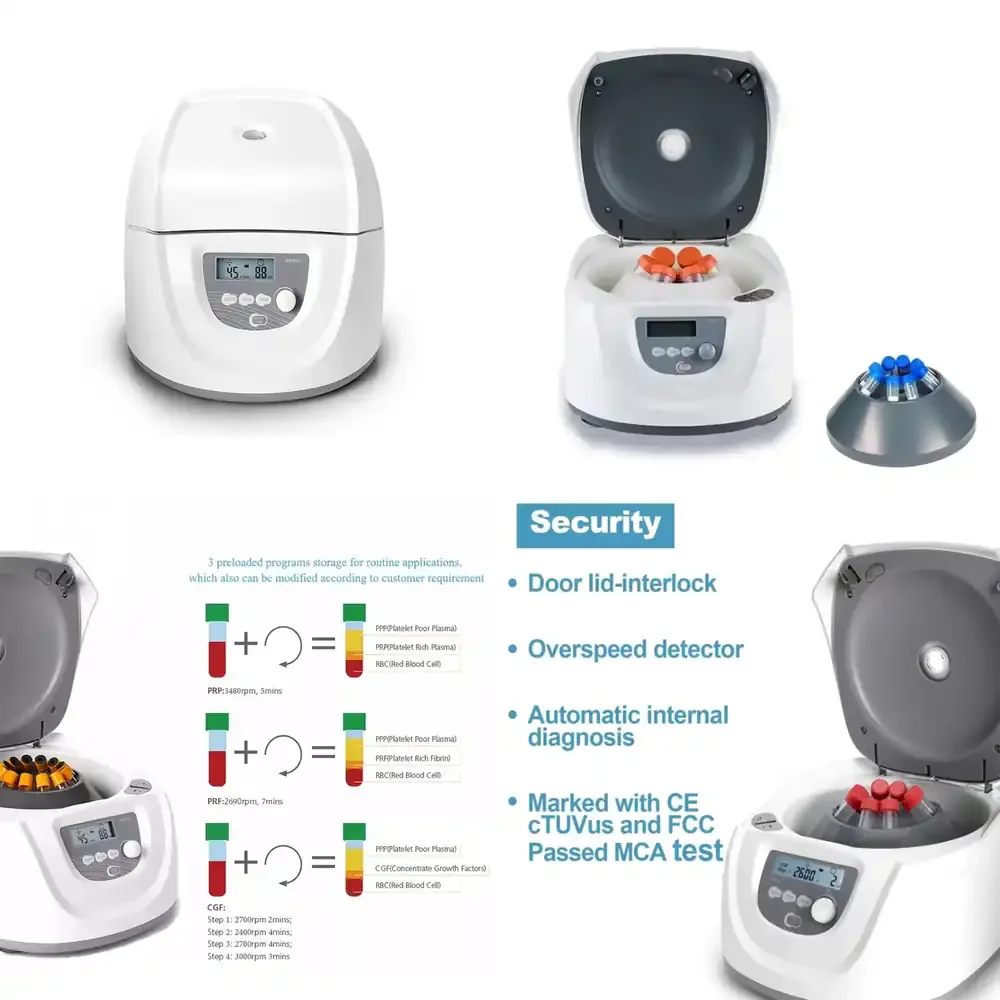 

DM0412 Economical Mini Clinical Centrifuge Machine 300 to 4500 rpm Low Speed Centrifuge