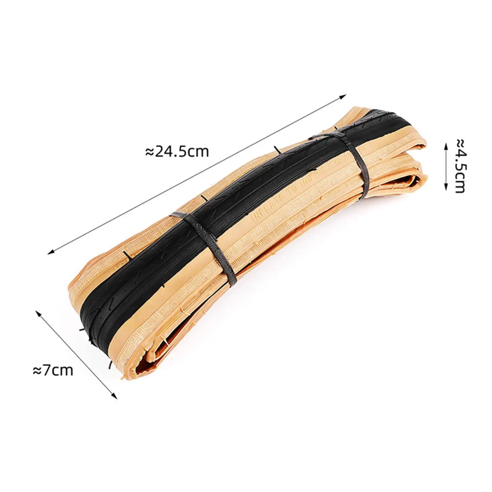 

Bike Tire Replacement Easy Install Heavy Duty Rubber Foldable for Road Bikes 700x23c Cycling Tire Parts