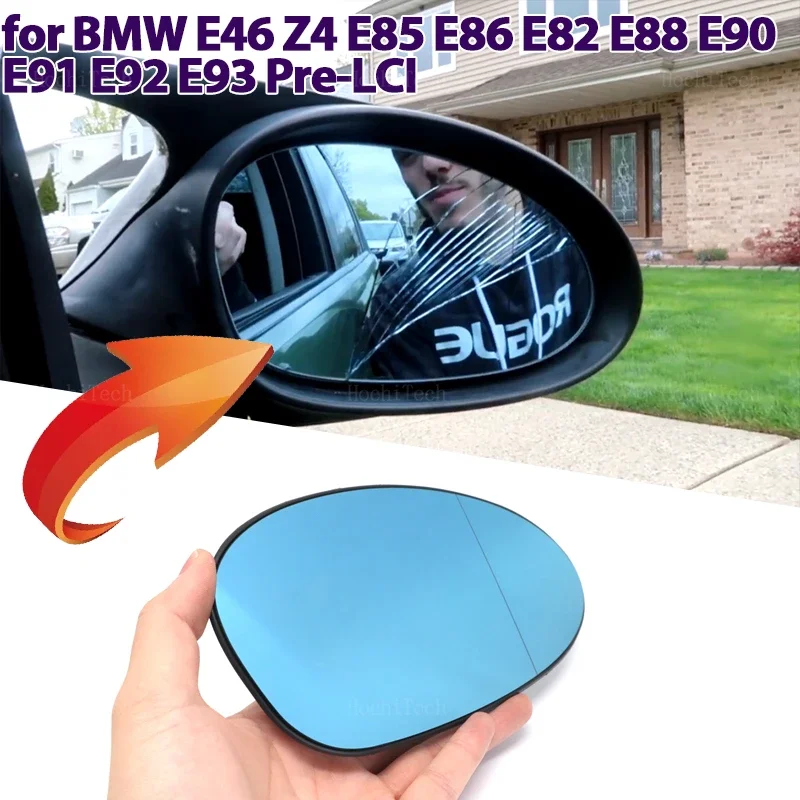 Rearview Mirror Glass Door Wing Heated Side Mirror Glass for BMW Z4 E85 E86 1er 3er E82 E88 E90 E91 E92 E93 Pre-LCI E46-M3