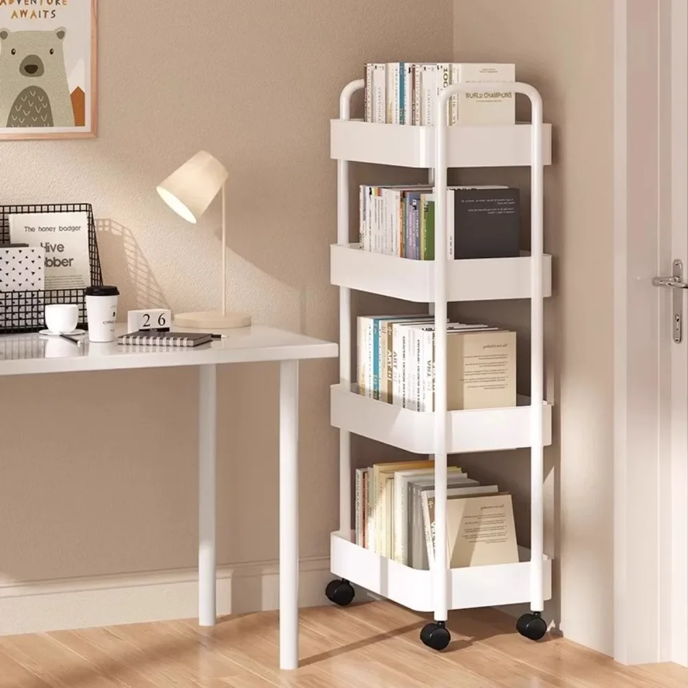 Mobile Trolley Bathroom Organizer And Storage Rack Household Shelves Kitchen Utility Cart Multi Storey Bookshelf Bedroom Shelf