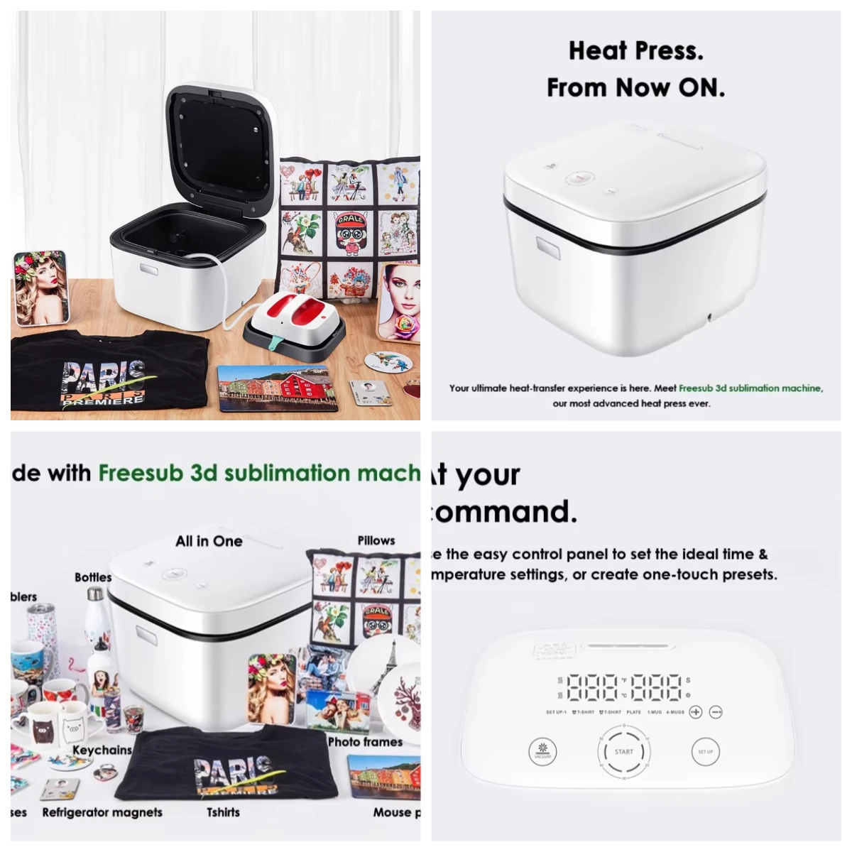 

Новинка WJW: Многофункциональный термопресс «Всё в одном» для 3D-сублимации на футболках, кружках, тарелках