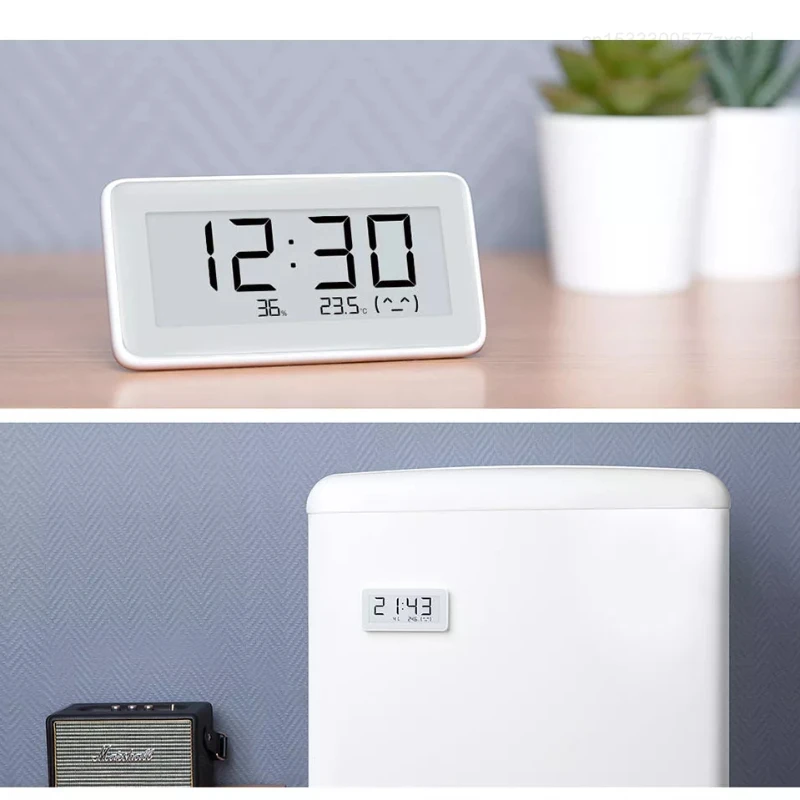 Xiaomi Mijia BT4.0 Wireless Smart Electric Digital Clock Indoor Hygrometer Thermometer Weather Station High Precision Clock Tool