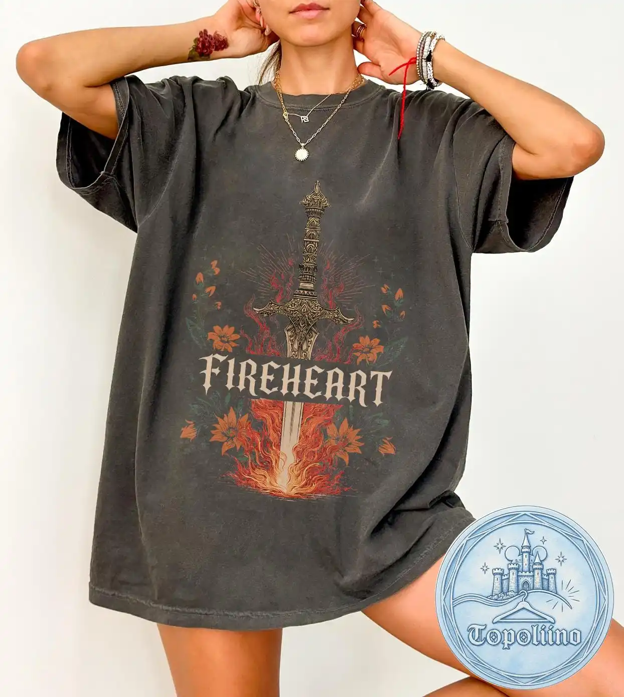 Aelin Fireheart T-Shirt, Alin Galathynius Throne of Glass Tee, TOG Fan Merchandise Tshirt