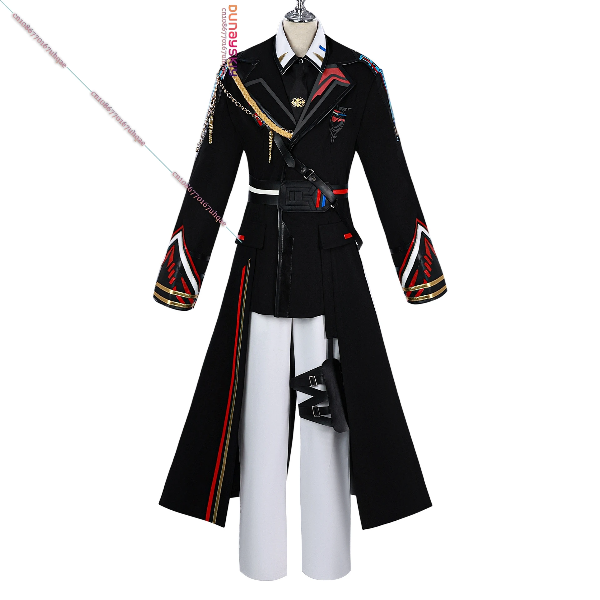 Game Love and Deepspace Caleb Cosplay Costume Wig Accessory Colonel Uniform Man Suit Anime Carnival Party Outfit Role-playing