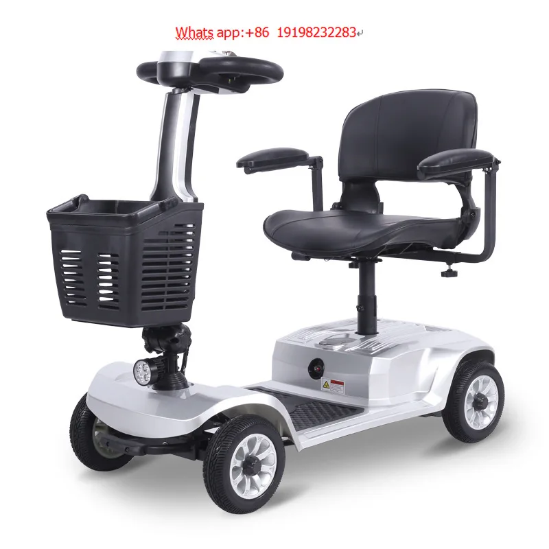 

Four-wheel Good Quality Elderly Disabled Portable Detachable Elderly Adults Children Electric Intelligent Mobility Scooter