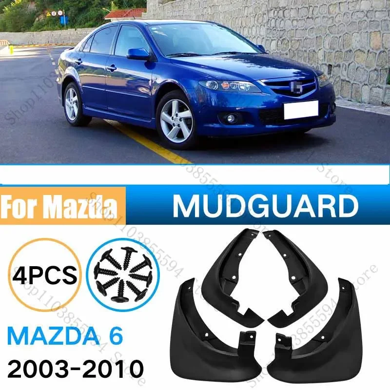 

Mudguard For Mazda Mazda 6 Sedan 2003-2010 Front Rear 4pcs Mudflaps Mudguards Car Accessories Splash Guard Fender