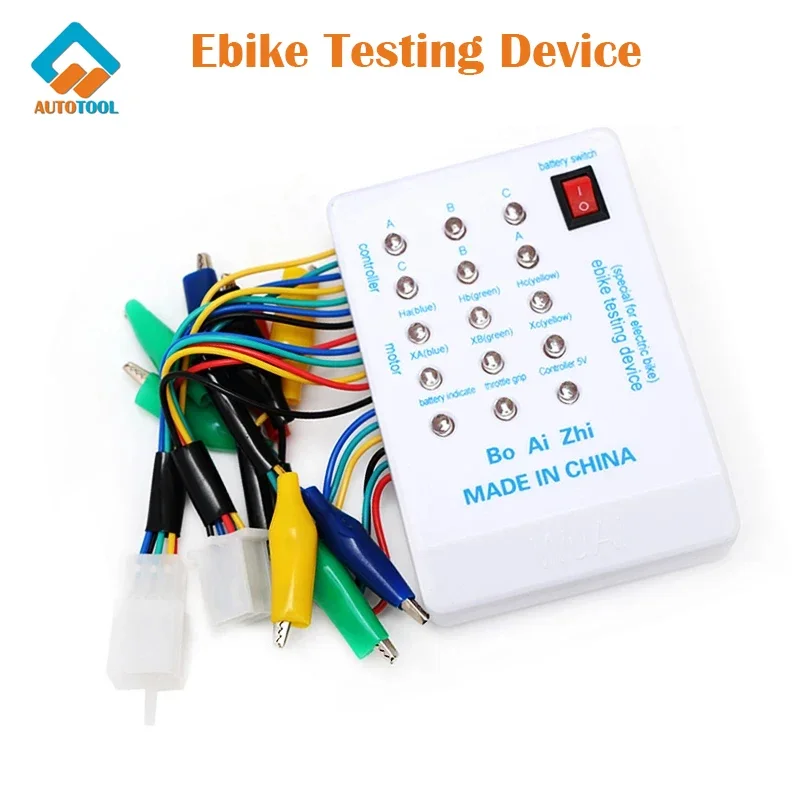 Brushless Motor Tester Ebike Testing Device 24V/36V/48V/60V/72V Electric Car E-bike Scooter Hall Repair Tool Detector Controller