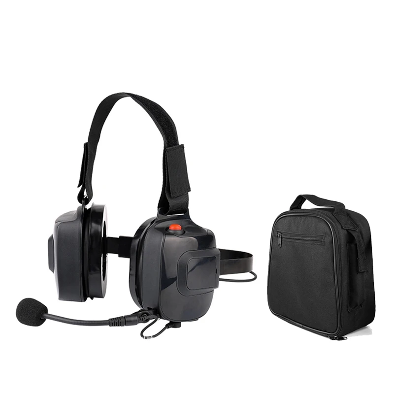 

XB-Noise-Canceling Headband Headset For Walkie Talkie High Noise Immunity Wearable Helmet Heavy Duty Headset