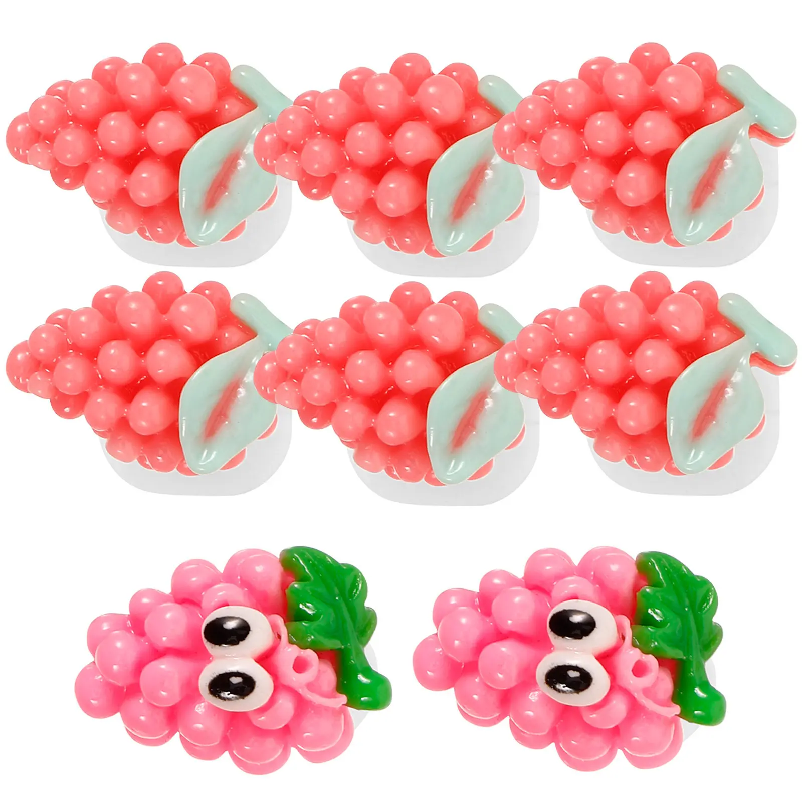 

8Pcs Grape Style Toe Separators for Pedicure Resin Toe Dividers Nail Art Supplies Women's Toenail Spacing Tool