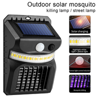 LED Solar Wall Lamp Mosquito Killer Lamp Upgrades Mosquito-Killing Function Body Intelligent Induction Outdoor Garden Wall Lamp