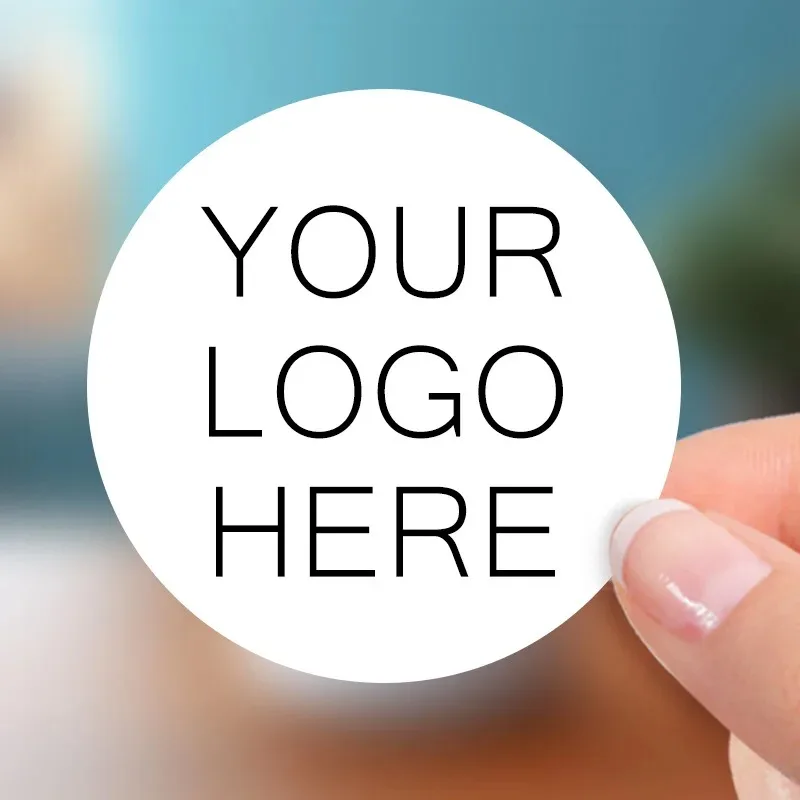 Customizable Photo Stickers with Multicolor Logos Labels for Promotional Events & Corporate Gifts