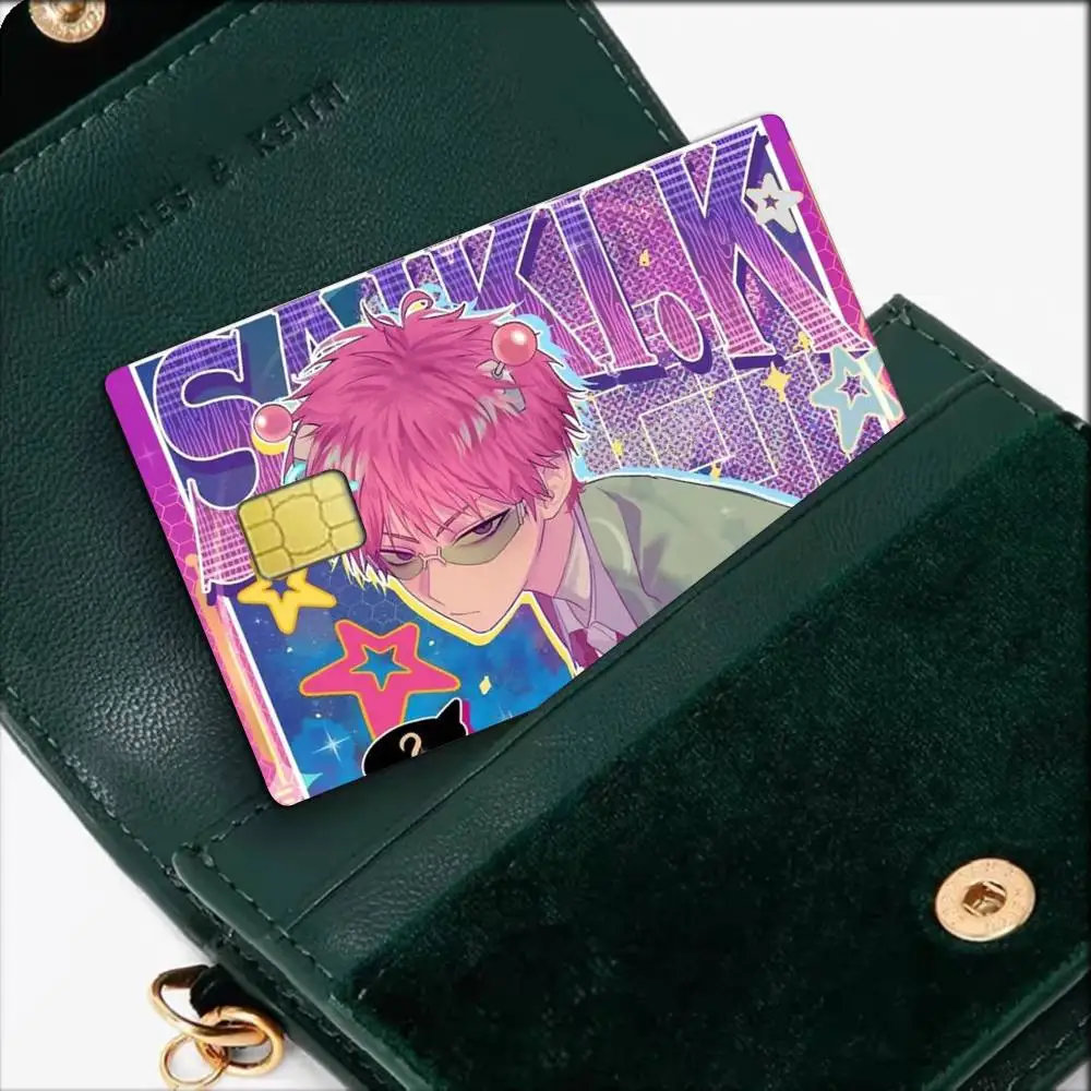 S-Saiki K D-Disastrous L-Life Classic  Waterproof Film Skin Cover Credit Card Stickers Debit Front Bank Bus Pass
